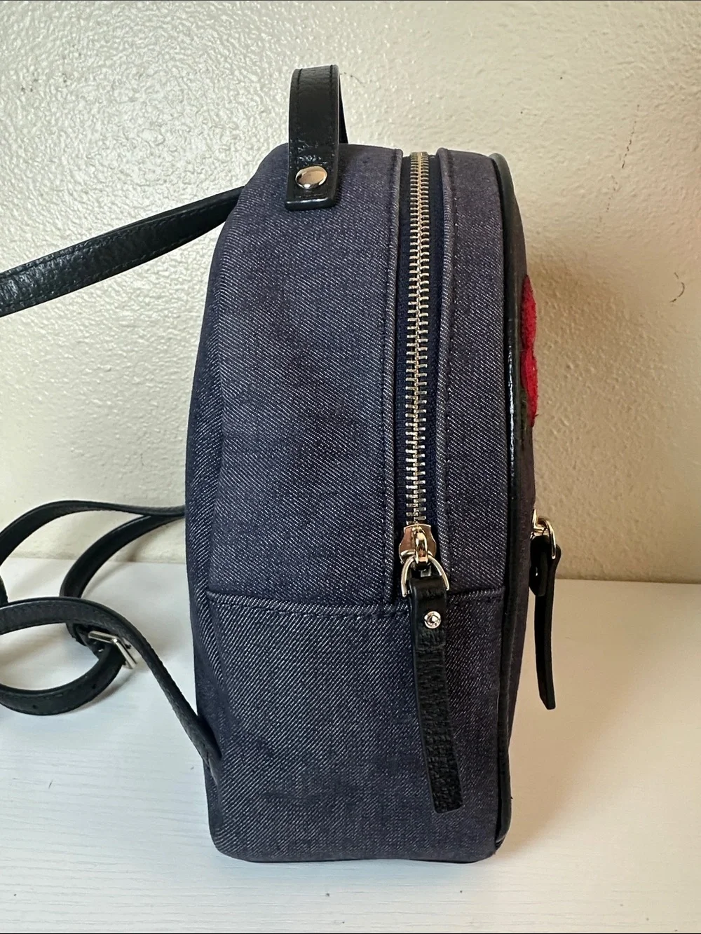 Like NEW Kate spade Grove Street Denim Poppy Sammi Backpack